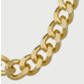 Fém lánc díszítésekhez 1,5cm széles - GOLD